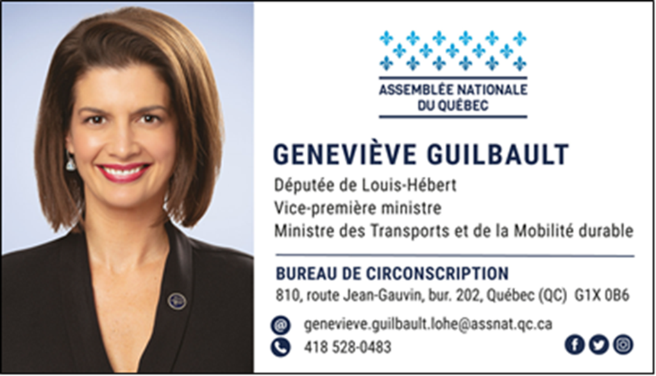 Geneviève Guilbeault, députée ANQ de Louis Hébert